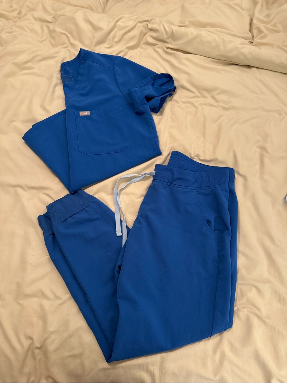 Figs Women's Royal Blue Scrub Set - Jogger Pants & Top
